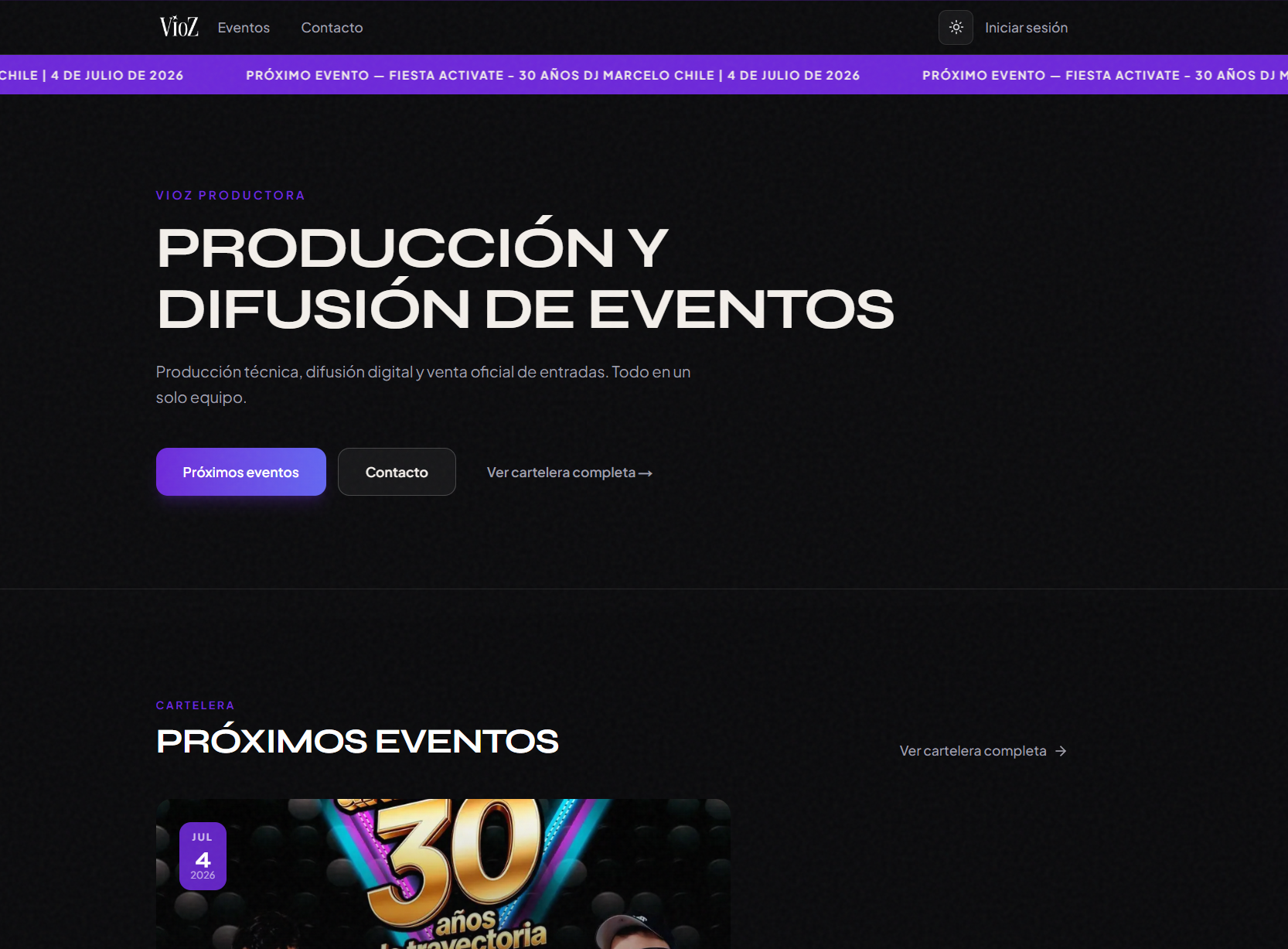 Captura de pantalla de Ticketz, ticketera para eventos